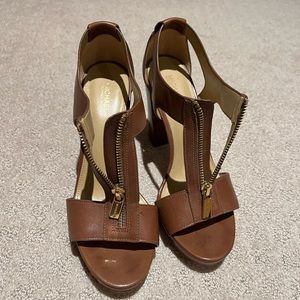 Michael Kors Zip Up Heeled Sandals 7.5M